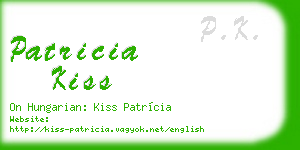 patricia kiss business card